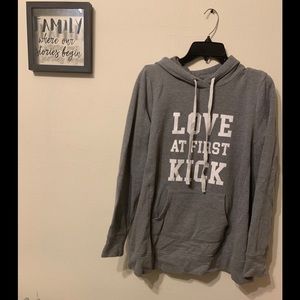 Maternity gray hoody